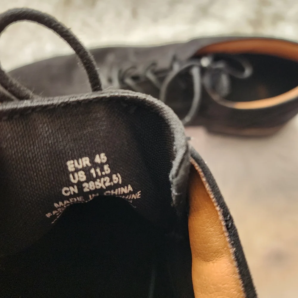 H&M Men's‎ Black Derby Dress Shoes